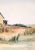 1970s Farmhouse by the Sea - Original Watercolor on Paper For Sale - Image 5 of 5
