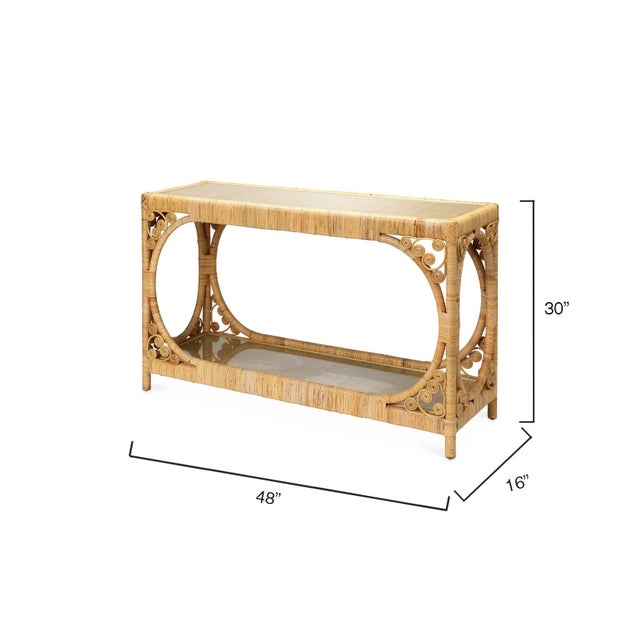 Evoking images of balmy beaches and warm tropical breezes, this console from the Primrose collection showcases Jaime’s...