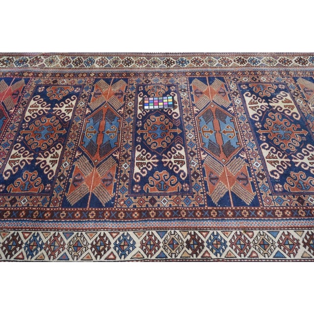 19th Century Antique Caucasian Rug 5'5'' x 7'5'' For Sale - Image 5 of 7