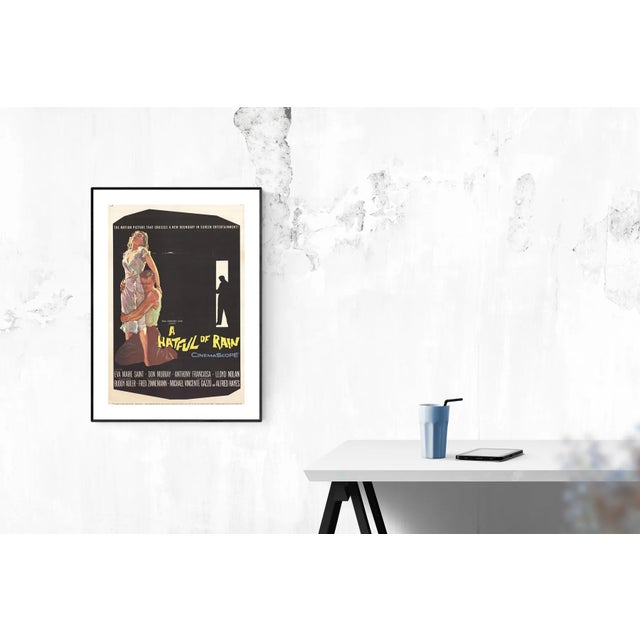 Unknown- A Hatful of Rain: First edition poster for the 1957 film "A Hatful of Rain". Fold lines running horizontally...