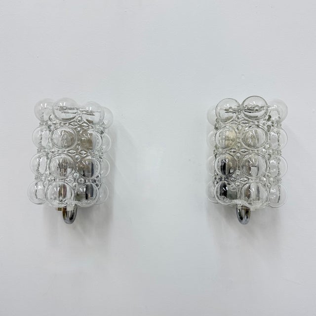 Bubble Glass Wall Lamps by Helena Tynell for Limburg, Germany, 1970s, Set of 2 For Sale - Image 13 of 18