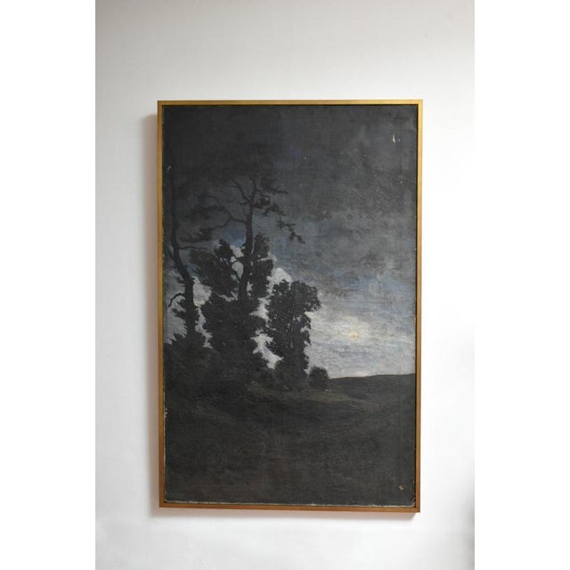 Julien Dejardin, Landscape at Twilight, 19th Century, Oil Painting on Canvas For Sale - Image 5 of 5