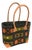 Sewn & Embroidered Raffia /Leather Tote Bag From Madagascar For Sale