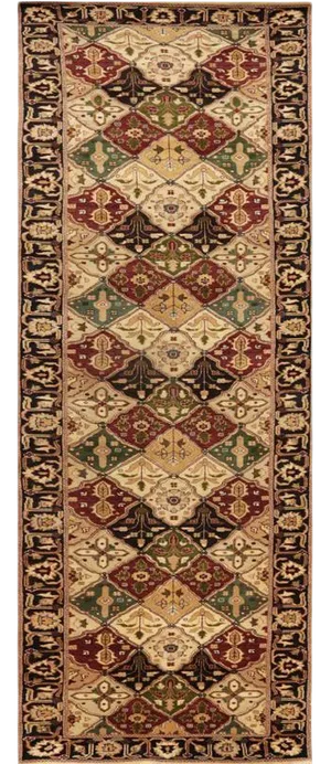Handwoven Vegetable-Dyed Persian Bakhtiari Runner Rug 3'0" X 13'5"