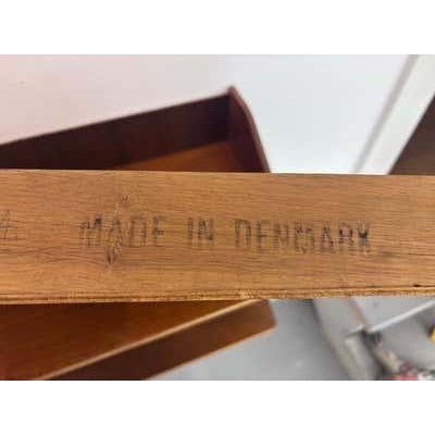 Danish Teak Nightstands in Hans J. Wegner Style, Mid-Century 1958, Pair For Sale - Image 15 of 17