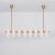 Odyssey Linear LG Brass Chandelier by Schwung For Sale - Image 4 of 7