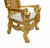 Set of Hand Carved Gilt Throne Armchairs with Lions Heads For Sale - Image 4 of 10