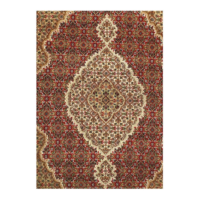 FineTabriz Fish Design rug. Handmade and hand-knotted Silk & Wool Pile on a Cotton Foundation this rug has a dense, soft...