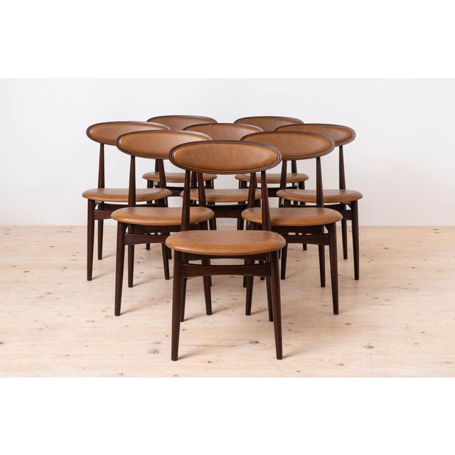 Model No. 125B Dining Chairs by Fredrik Kayser for Viken Møbelfabrikk, 1960s, Set of 8 For Sale - Image 16 of 16