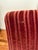 Burgundy Vintage Burgundy Ribbed Velvet Chrome Cantilever Dining Chairs, Set of 4 For Sale - Image 8 of 9