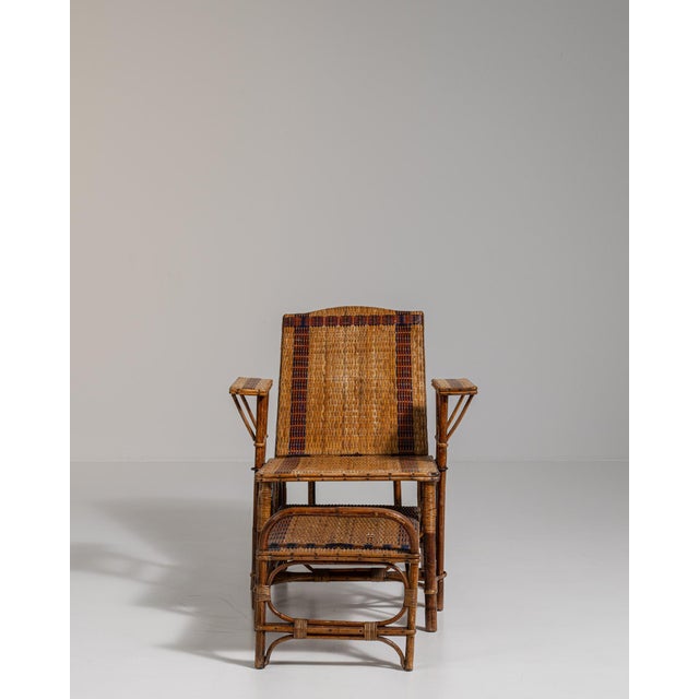 19th Century Tan Bamboo Lounge Chairs For Sale - Image 12 of 18