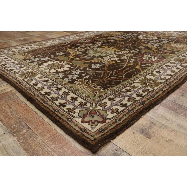 Vintage Indian Hooked Rug, 05'10 X 08'08 For Sale In Dallas - Image 6 of 8