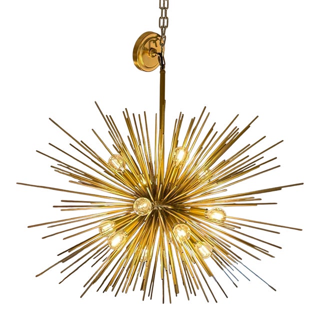 Mid Century Style Sea Urchin Pendant For Sale