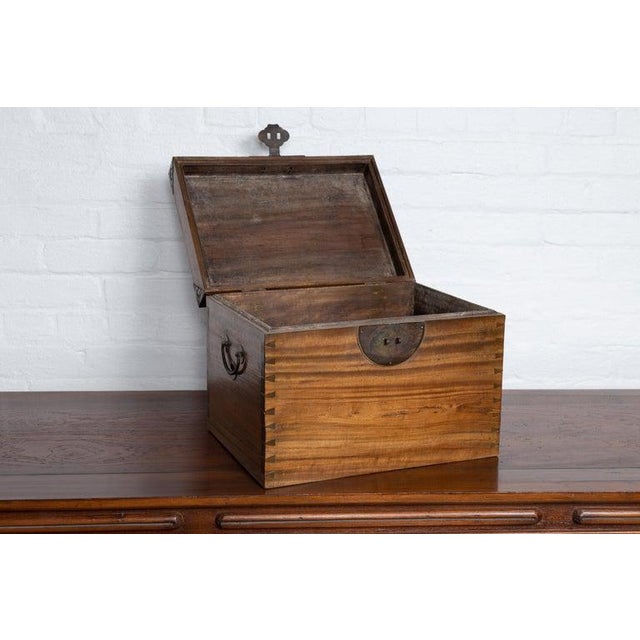 Antique Chinese Wooden Treasure Chest Chairish