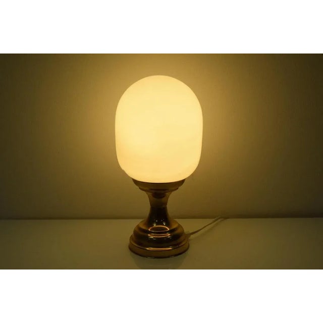 Gold Mid-Century Table Lamp, 1970s For Sale - Image 8 of 12