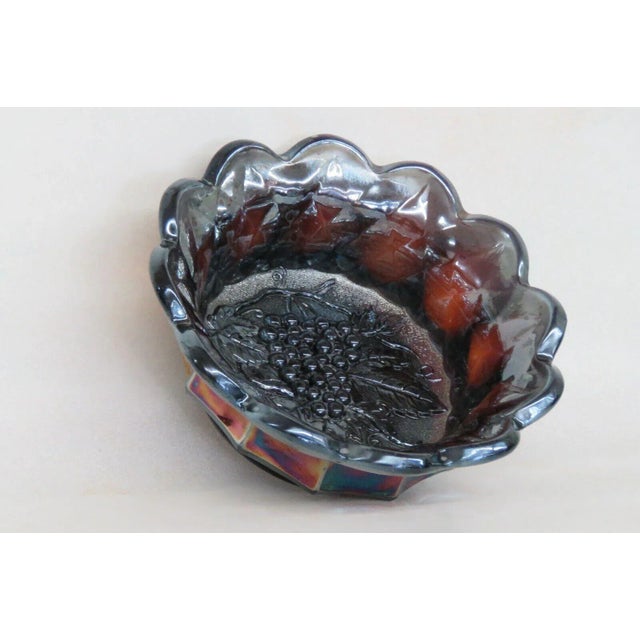 Imperial Purple Carnival Glass Grape Berry Bowl Dish For Sale - Image 12 of 12