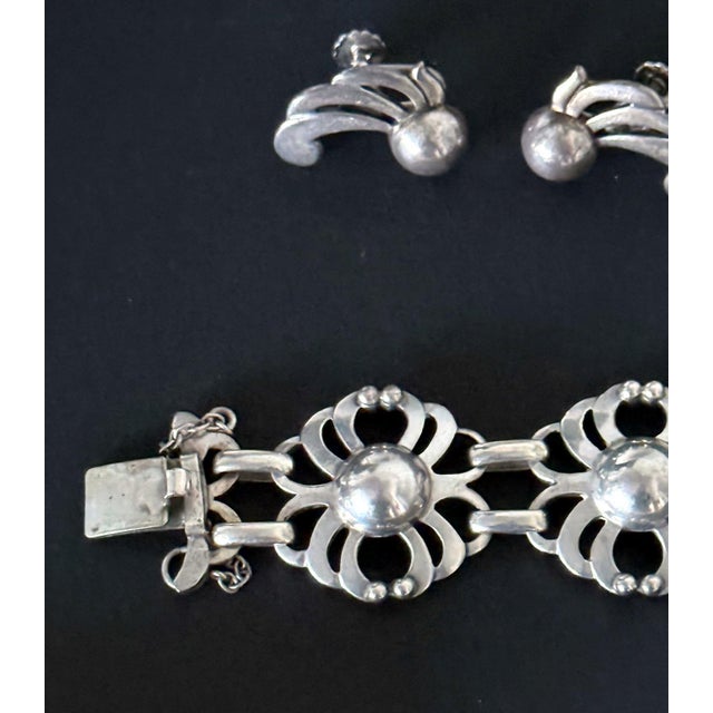 Silver Rare Sterling Silver Jewelry Suite by The Kalo Shop For Sale - Image 8 of 18