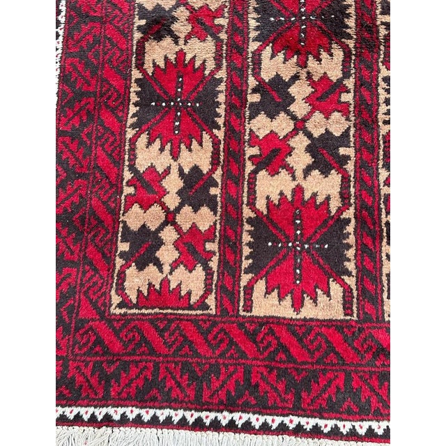 Vintage Turkmen Baluch Rug, 1950s For Sale - Image 3 of 16