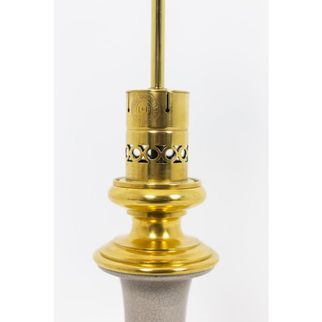 Table Lamps in Porcelain of Céladon and Bronze, 1880s, Set of 2 For Sale - Image 6 of 11