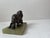Metal Cavalier King Charles Spaniel in Bronze and Green Onyx by Pierre-Jules Méne For Sale - Image 7 of 11