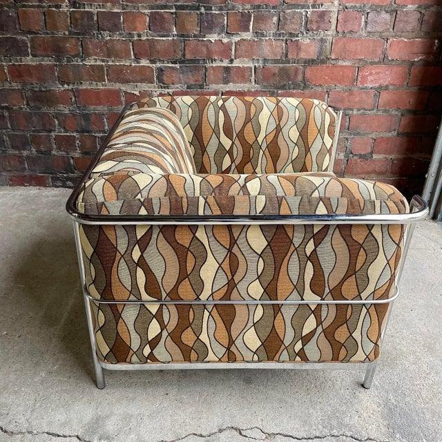 1970s Corbusier Style Club Chair by Jack Cartwright 1970’s American Midcentury For Sale - Image 5 of 10