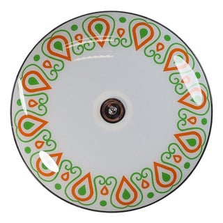 Mid-Century Glass Hanging Pendant or Wall Light, 1958 For Sale