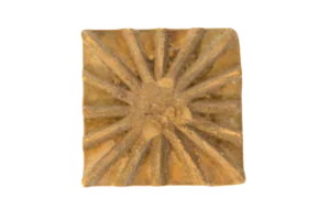 Vintage African Square Bronze Coin
