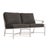 Brown Jordan Venetian Right Arm Loveseat, Dove frame with Fusion Charcoal fabric For Sale - Image 12 of 12