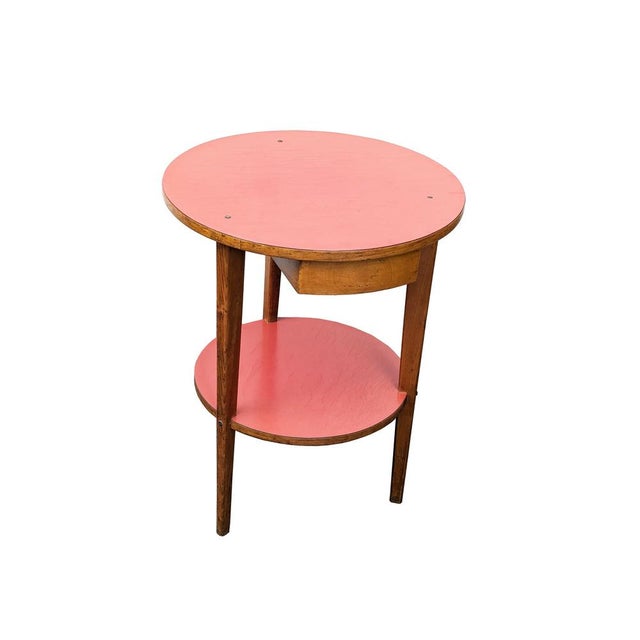 Wood Italian Plastic Laminate and Wood Side Table, 1960s For Sale - Image 7 of 10