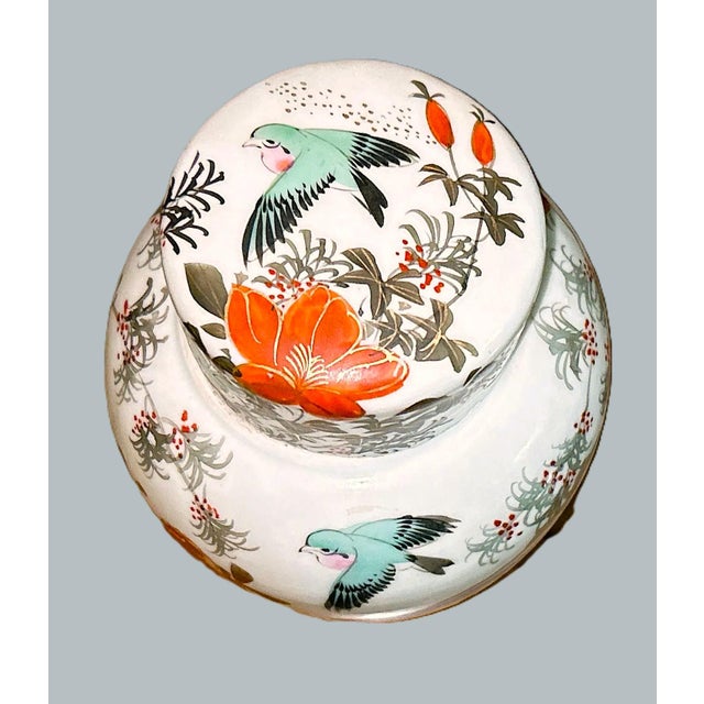 Early 20th Century Early 20th Century Porcelain Lidded Jar For Sale - Image 5 of 9
