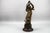 French Patinated Bronzed Spelter Sculpture Muse Champetre, 1920s For Sale - Image 10 of 18