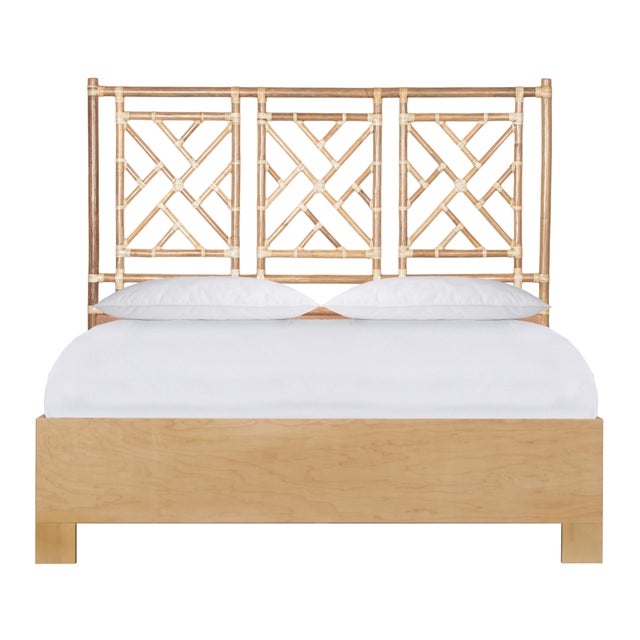 Chippendale Platform Bed Double - Natural For Sale - Image 10 of 10