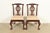 An outstanding pair of Chippendale or Georgian style side chairs or dining chairs By Baker Furniture USA, Circa Late 20th...