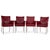Arc-E Dining Chairs in Red Leather from Bert Plantagie, Set of 4 For Sale - Image 14 of 14