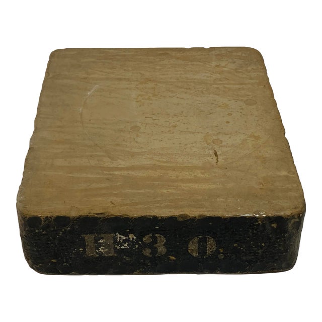 19th Century Lithographer's Limestone For Sale