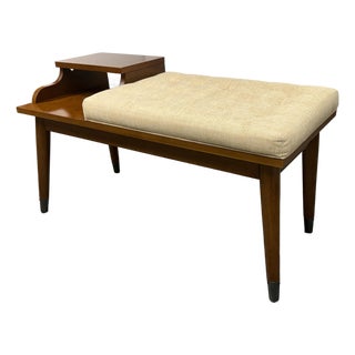 Acme Furniture Baptis Bench + Padded Seat For Sale
