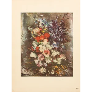 1947 After Maurice Vlaminck "Garden Flowers", First Edition Period Parisian Offset Lithograph