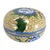 Mid-to-Late 20th Century Yellow Chinese Cloisonné Graduated Lidded Boxes, Set of 3 For Sale - Image 13 of 15