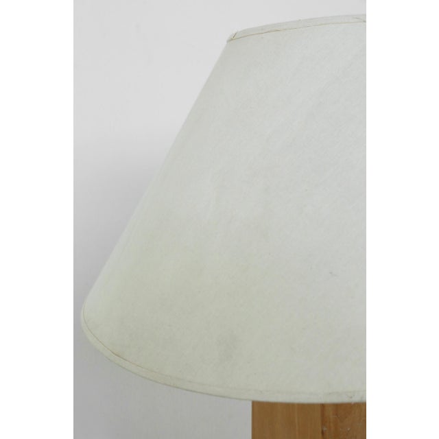 Late 20th Century Architectural Oblesik Wood Floor Lamp For Sale In Jacksonville, FL - Image 6 of 6