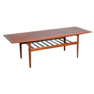 Vintage Danish Coffee Table in Teak by Grete Jalk For Sale