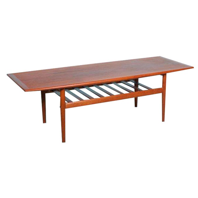 Vintage Danish Coffee Table in Teak by Grete Jalk For Sale