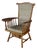 1960's Heywood Wakefield Windsor Back Maple Writing Desk Arm Chair With Drawer For Sale