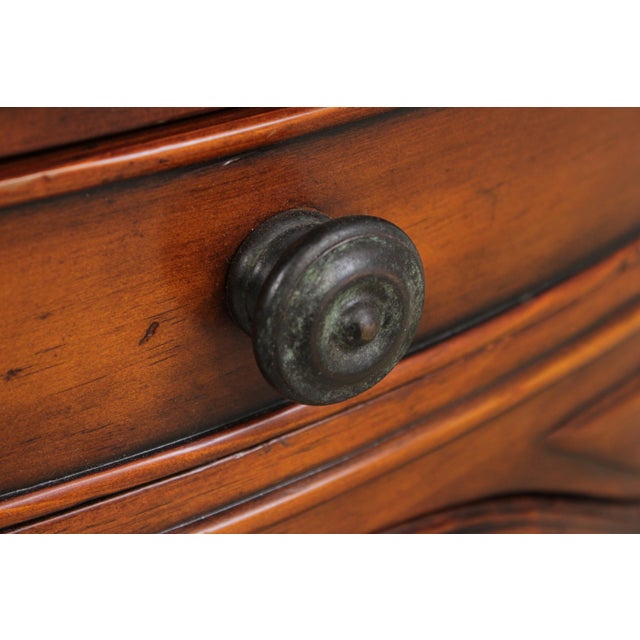 Theodore Alexander Curved Mahogany Corner Cabinet For Sale - Image 10 of 18