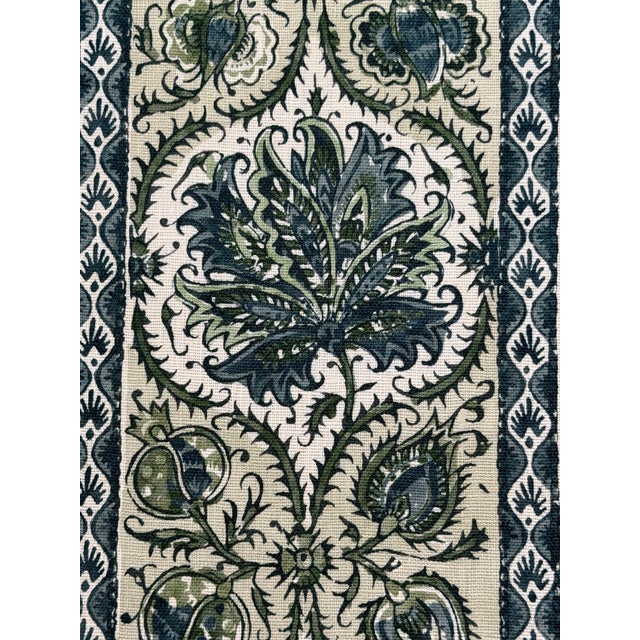 Traditional Meredith Ellis Textiles Hyder in Jade Hemp Fabric 3 Yards For Sale - Image 3 of 5
