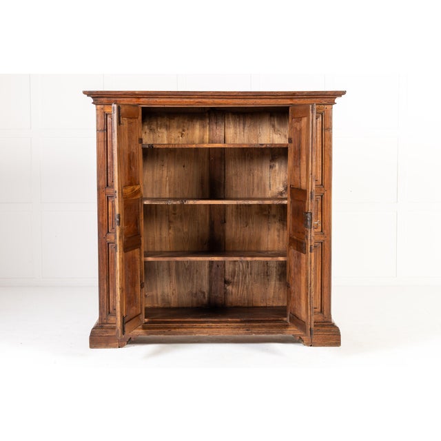 Antique Italian Walnut Cabinet, 1700s For Sale - Image 4 of 6