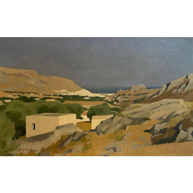 Edouard Arthur, Greece, Oil on Canvas, 1966 For Sale - Image 8 of 8