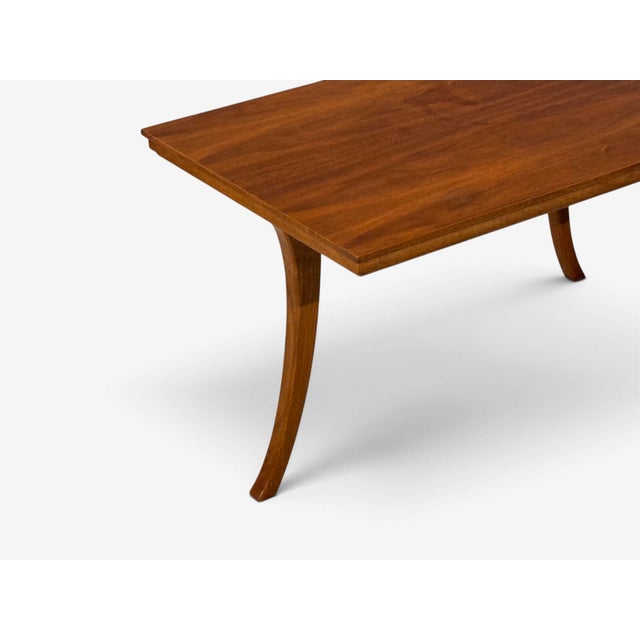 t.h. Robsjohn-Gibbings, Rare Trapeza End Tables, Walnut, Greece, 1937 For Sale - Image 10 of 18