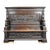 Antique Heavil Carved Oak Bench, 1860 For Sale