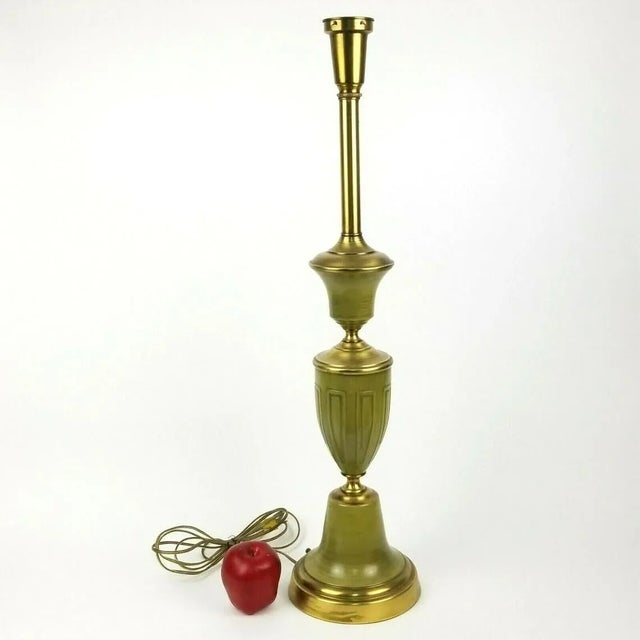 Tall Green Lamp Mid Century Modern Lighting Statement Lamp For Sale - Image 9 of 10
