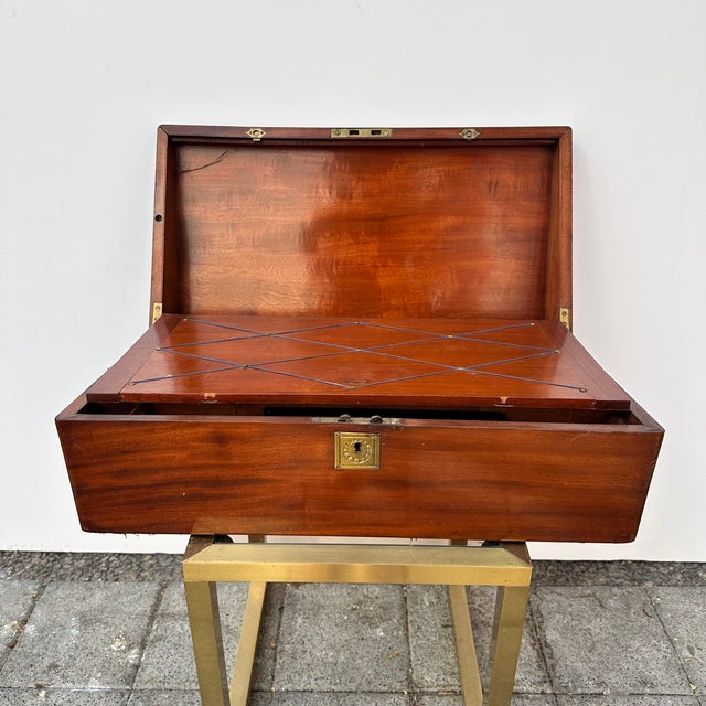 Late 19th Century Travel Desk in Wood, England For Sale - Image 6 of 18